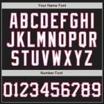 Custom Graffiti Pattern Black Aqua Neon Pink 3D Scratch Baseball Jersey with Team Name and Number Personalized Graffiti Pattern