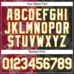 Custom Name and Number 3D Performance T-Shirt - Black Crimson-Gold Graffiti Pattern, Team Apparel Personalized Graffiti Pattern
