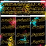 Personalized Black Gold 3D Graffiti Baseball Jersey Custom Name Number Authentic Personalized Graffiti Pattern Black-Gold