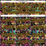 Custom Personalized Black Gold 3D Graffiti Pattern Baseball Jersey with Name and Number - Grunge Shabby Design Personalized