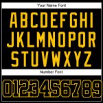 Custom Name and Number Black-Gold 3D Performance T-Shirt - Personalized Graffiti Pattern Design Personalized Graffiti Pattern
