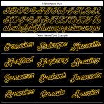 Custom Name and Number Black-Gold 3D Performance T-Shirt - Personalized Graffiti Pattern Design Personalized Graffiti Pattern