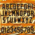 Custom Name Number Varsity Jacket Black-Gold Graffiti Pattern 3D Arrows Bright Colored Funky Bomber Full-Snap Letterman Jacket