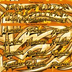 Custom Name Number Varsity Jacket Black-Gold Graffiti Pattern 3D Arrows Bright Colored Funky Bomber Full-Snap Letterman Jacket