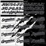 Personalized Black-Gray Graffiti 3D Scratch Baseball Jersey - Authentic Design Personalized Graffiti Pattern Black-Gray 3D
