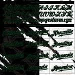 Personalized 3D Scratch Black-Kelly Green Graffiti Baseball Jersey with Custom Name and Number Personalized Graffiti Pattern