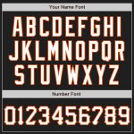 Personalized Black Graffiti Pattern Baseball Jersey with Kelly Green-Orange 3D Scratch Custom Name and Number Personalized