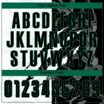 Personalized Black-Kelly Green Graffiti Soccer Jersey with Custom Name and Number - Sublimation Team Uniform Personalized