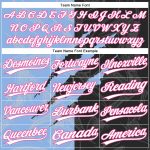 Custom Graffiti Pattern Softball Jersey 3D Unisex Black Light Blue-Pink with Name and Number - Personalized Team Apparel