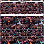 Custom Name and Number Personalized Graffiti Baseball Jersey - Black Medium Pink 3D Splatter Design Personalized Graffiti