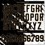 Custom Name Number Baseball Jersey Personalized Black Gold Graffiti Pattern 3D Design Authentic Team Apparel Personalized