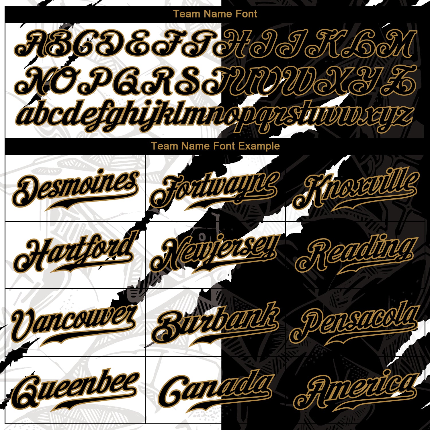 Personalized Graffiti Pattern Black-Old Gold 3D Authentic Baseball Jersey Team Custom Name and Number Custom Name Number Baseball Jersey Personalized Black Gold Graffiti Pattern 3D Design Authentic Team Apparel Personalized - Image 4