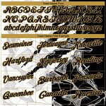 Custom Name and Number Personalized Black and Old Gold Graffiti 3D Scratch Performance Golf Polo Shirt Personalized Graffiti