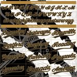 Custom Name and Number Softball Jersey Unisex 3D Graffiti Pattern Black Old Gold Two-Button Personalized Graffiti Pattern