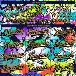 Personalized Graffiti Pattern Black and Gold Urban Street Art 3D Bomber Varsity Letterman Jacket Personalized Graffiti Pattern