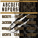 Custom Name and Number Basketball Jersey, Personalized Graffiti Pattern, Black & Old Gold Round Neck Suit Personalized Graffiti