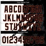 Personalized 3D Scratch Black-Orange Graffiti Baseball Jersey Authentic Personalized Graffiti Pattern Black-Orange 3D Scratch
