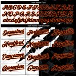 Personalized 3D Scratch Black-Orange Graffiti Baseball Jersey Authentic Personalized Graffiti Pattern Black-Orange 3D Scratch
