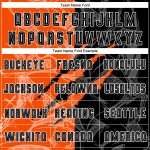 Custom Name and Number Soccer Uniform Jersey with Personalized Black-Orange Graffiti Pattern Design Personalized Graffiti