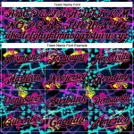 Personalized Black Pink Graffiti Baseball Jersey 3D Hearts Stars Custom Name Number Geometric Design Authentic Team Apparel