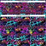 Personalized Black-Pink Graffiti 3D Hearts Stars T-Shirt with Custom Team Name and Number - Creative Geometric Design Personalized