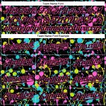 Personalized Black-Pink Graffiti 3D Neon Splatter Baseball Jersey Personalized Graffiti Pattern Black-Pink 3D Neon Splatter