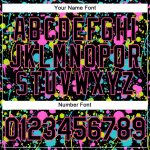 Personalized Black-Pink Graffiti 3D Neon Splatter Baseball Jersey Personalized Graffiti Pattern Black-Pink 3D Neon Splatter