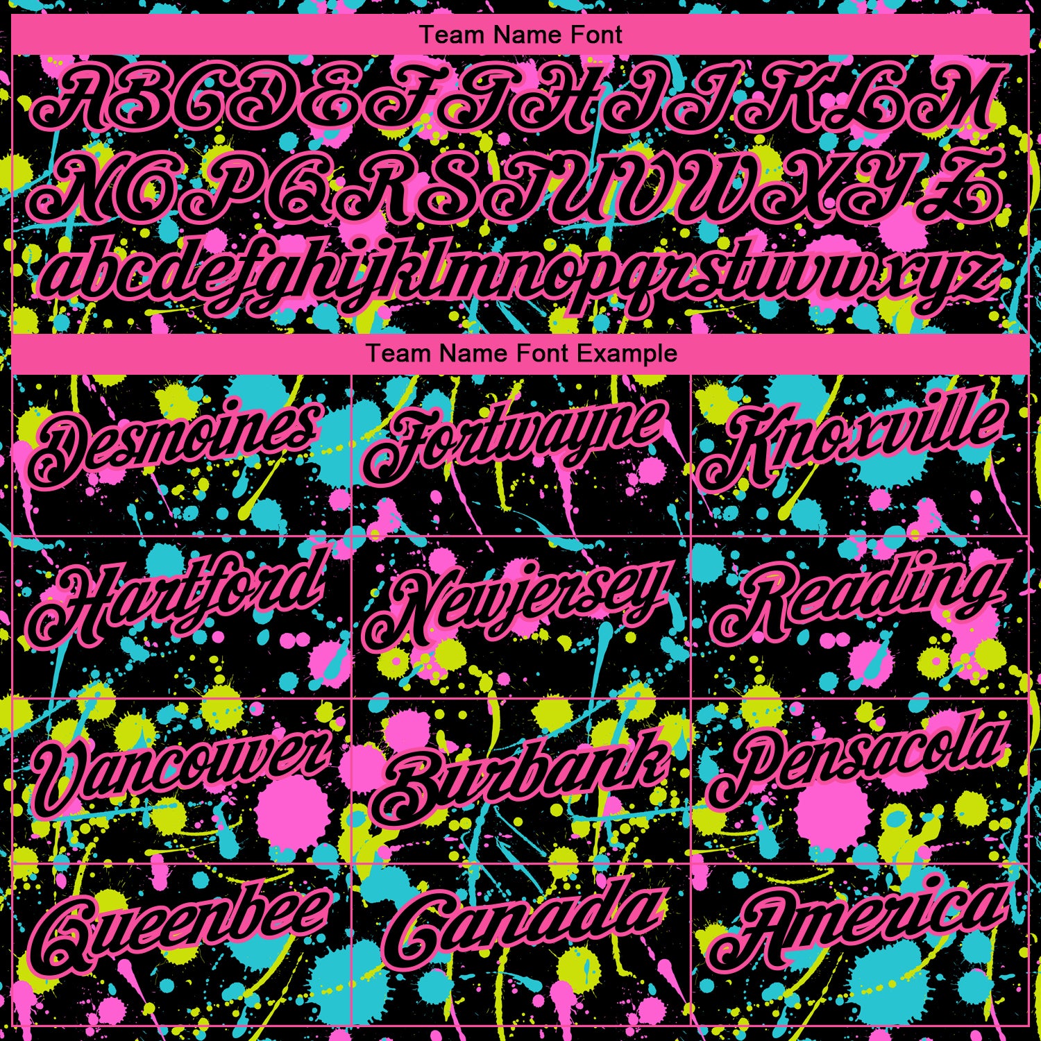 Personalized Graffiti Pattern Black-Pink 3D Neon Splatter Performance Golf Polo Shirt Team Custom Name and Number Custom Name and Number Graffiti 3D Neon Splatter Golf Polo Shirt Black-Pink Performance Design Personalized Graffiti Pattern - Image 4