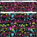 Personalized Black-Pink 3D Neon Splatter Graffiti Performance T-Shirt Personalized Graffiti Pattern Black-Pink 3D Neon Splatter