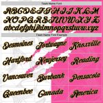 Custom Graffiti Pattern Performance T-Shirt with Name & Number - Black Pink Old Gold 3D Design Personalized Graffiti Pattern