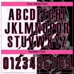 Custom Name and Number Soccer Jersey - Personalized Black-Pink Graffiti Pattern Scratch Sublimation Uniform Personalized