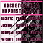 Custom Name and Number Soccer Jersey - Personalized Black-Pink Graffiti Pattern Scratch Sublimation Uniform Personalized