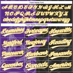 Custom Name Number Unisex Softball Jersey Black Purple Gold 3D Personalized Graffiti Pattern Two-Button Design Personalized
