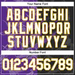 Custom Name & Number 3D Performance T-Shirt, Black Purple Gold Graffiti Pattern, Team Sports Apparel Personalized Graffiti