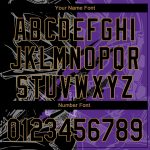 Custom Graffiti Pattern Baseball Jersey Black Purple Gold 3D Scratch Authentic Team Name and Number Personalized Design Personalized