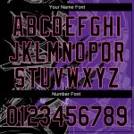 Custom Name and Number Baseball Jersey, Personalized Black Purple-Pink Graffiti Pattern 3D Scratch Authentic Team Apparel