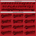 Custom Name and Number Black-Red Graffiti 3D Scratch Authentic Baseball Jersey Personalized Graffiti Pattern Black-Red 3D