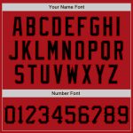 Custom Name and Number Black-Red Graffiti 3D Scratch Authentic Baseball Jersey Personalized Graffiti Pattern Black-Red 3D