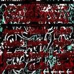 Custom Name & Number 3D Graffiti Pattern Bomber Jacket Black-Red Abstract Grunge Art Full-Snap Varsity Letterman Jacket Personalized