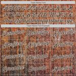Custom Name and Number Baseball Jersey - Personalized Brown-White Graffiti Pattern 3D Wood Design Personalized Graffiti Pattern