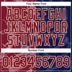 Custom Name and Number 3D Performance T-Shirt - Personalized Graffiti Pattern in Crimson and Navy Cream Personalized Graffiti