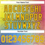 Custom Gold-Black Graffiti Pattern 3D Baseball Jersey with Personalized Name and Number - Authentic Team Apparel Personalized