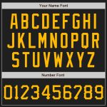 Custom Name and Number Gold-Black Personalized 3D Graffiti Pattern Authentic Baseball Jersey Personalized Graffiti Pattern