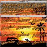 Custom Personalized Graffiti Pattern 3D Beach Jersey with Gold-Brown Design, Authentic Baseball Team Name and Number Personalized