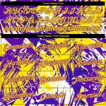 Custom Name Number Graffiti Pattern 3D Performance T-Shirt Gold Purple for Teams Personalized Graffiti Pattern Gold-Purple