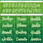 Custom 3D Green-White Graffiti Pattern Baseball Jersey with Personalized Name & Number - Authentic Team Apparel Personalized