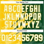 Custom Name and Number 3D Performance T-Shirt - Personalized Green-Yellow Graffiti Pattern Team Apparel Personalized Graffiti