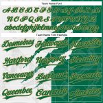 Custom Name and Number Graffiti Pattern Softball Jersey Unisex 3D Two-Button Kelly Green Old Gold Personalized Graffiti Pattern