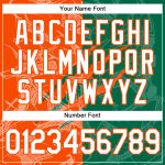 Custom Name and Number 3D Performance T-Shirt with Personalized Graffiti Pattern in Kelly Green and Orange Personalized Graffiti