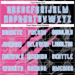 Custom Name and Number Graffiti Pattern Soccer Uniform Jersey in Light Blue Black and Pink Sublimation Design Personalized